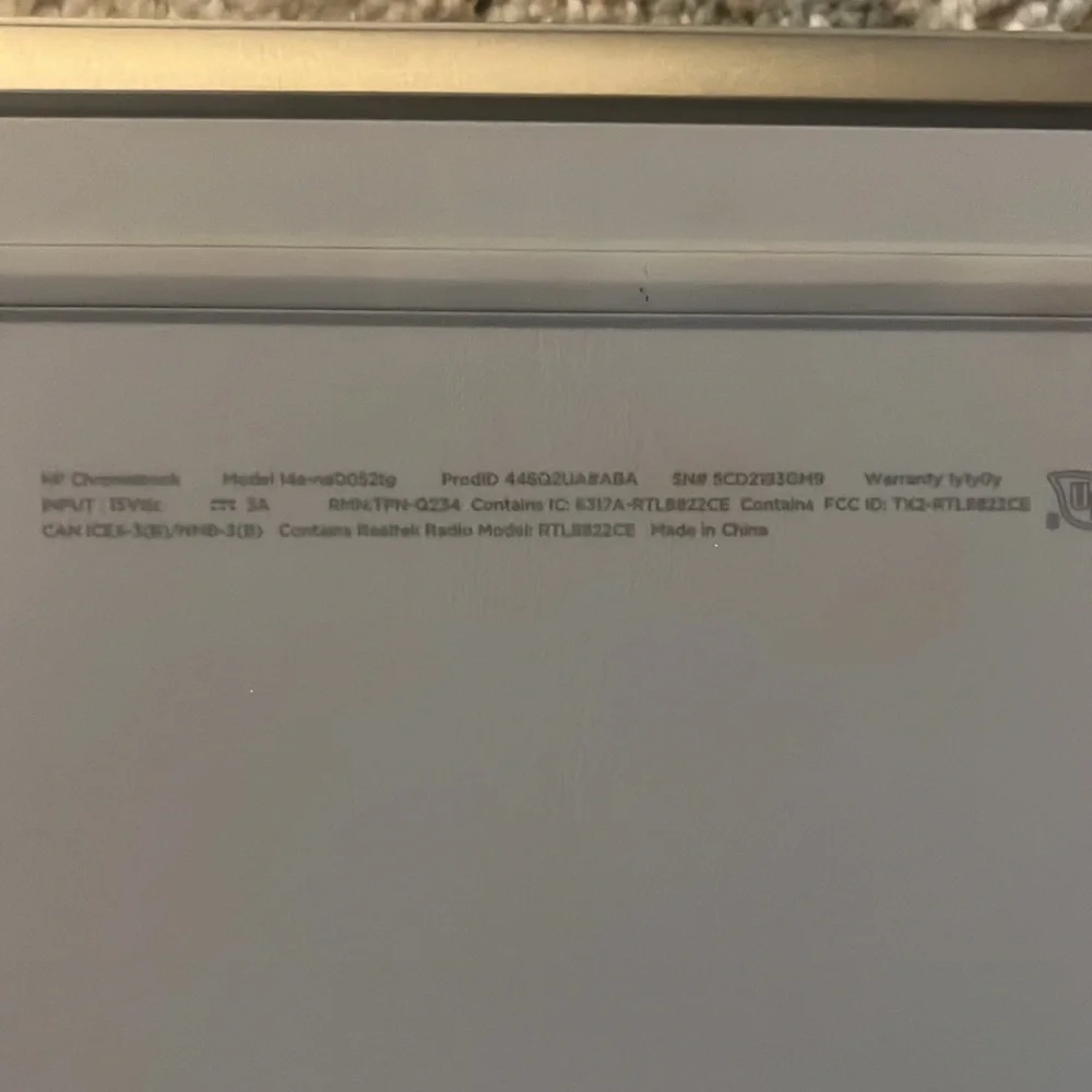 Hp chromebook 13”